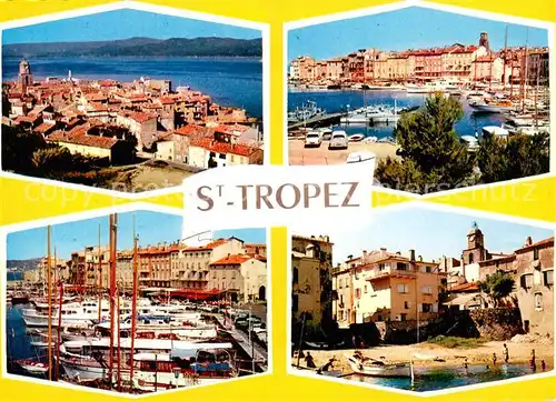 AK / Ansichtskarte Saint_Tropez_Var Vue partielle Le Port Saint_Tropez_Var
