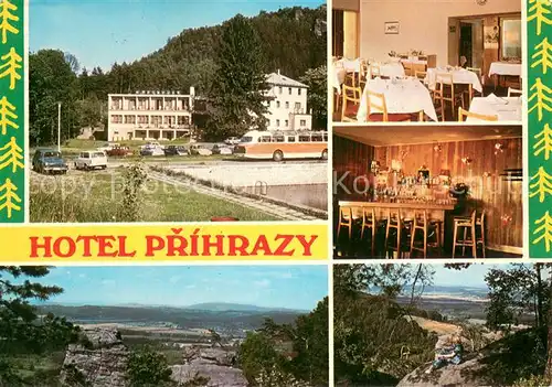 AK / Ansichtskarte Prihrazy Hotel Prihrazy Posta Zdar u Mnichova Hradiste Okres Mlada Boleslav Prihrazy
