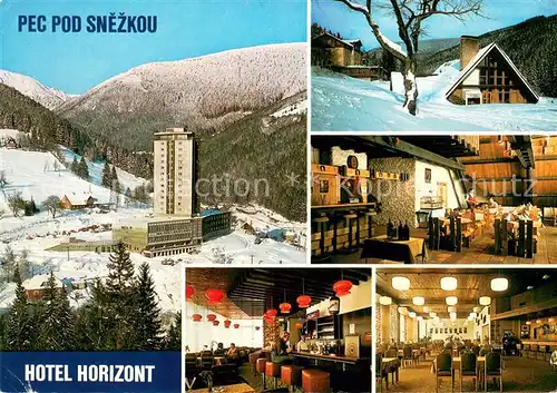 AK / Ansichtskarte Pec_pod_Snezkou Hotel Horizont Gastraeume Bar Pec_pod_Snezkou