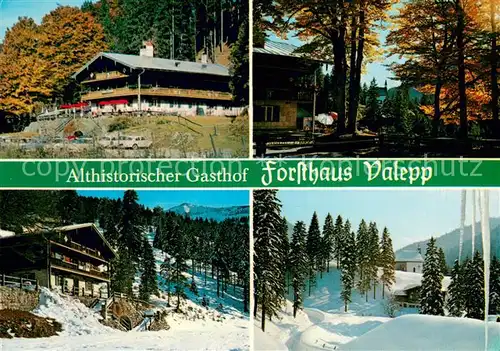 AK / Ansichtskarte Spitzingsee Forsthaus Valepp Details Spitzingsee