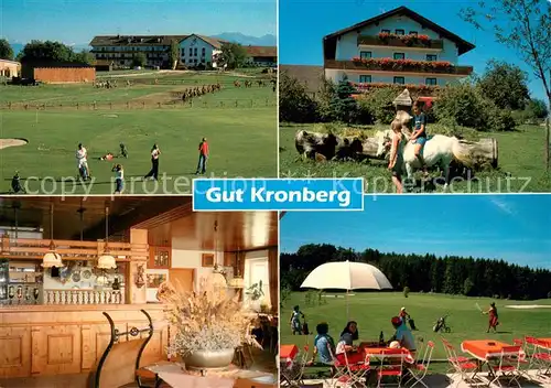 AK / Ansichtskarte Hoeslwang Gut Kronberg Gutspension Reiterhof Restaurant Hoeslwang