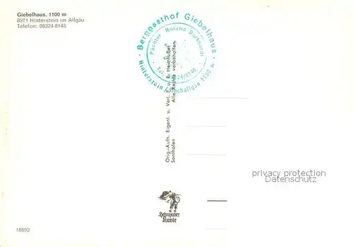 AK / Ansichtskarte Hinterstein_Bad_Hindelang Giebelhaus Hinterstein_Bad_Hindelang