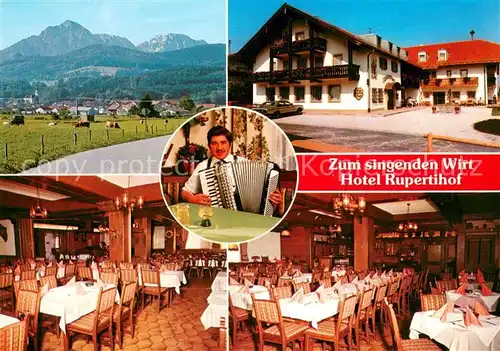 AK / Ansichtskarte Ainring Zum singenden Wirt Hotel Rupertihof Gastraeume Ainring