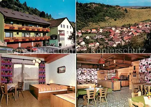 AK / Ansichtskarte Enkering Gasthof Cafe Restaurant Anna Heckl Zimmer Gastraum Panorama Enkering