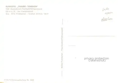 AK / Ansichtskarte Tonbach Kurhotel Traube Tonbach Gastraum Tonbach