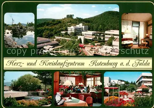 AK / Ansichtskarte Rotenburg_Fulda Herz und Kreislaufzentrum Panorama Gastraeume Park Rotenburg Fulda
