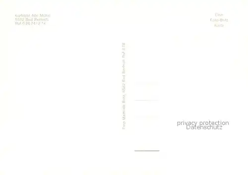 AK / Ansichtskarte Bad_Bertrich Kurhotel Alte Muehle Bad_Bertrich