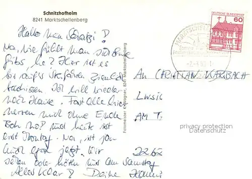 AK / Ansichtskarte Marktschellenberg Schnitzhofheim Marktschellenberg