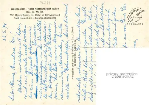 AK / Ansichtskarte Kapfenhardt Kapfenhardter Muehle Gastraeume Panorama Kapfenhardt