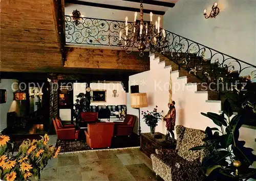AK / Ansichtskarte Glottertal Gasthof Hotel Hirschen Aufenthaltsraum Treppenaufgang Glottertal