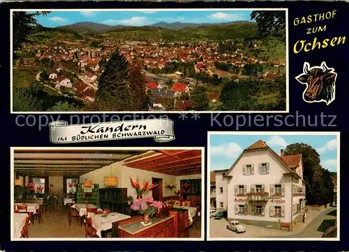 AK / Ansichtskarte Kandern Panorama Gasthof Ochsen Gaststube Kandern