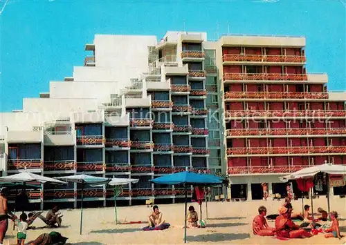 AK / Ansichtskarte Albena Hotel Gergana am Schwarzen Meer Strand Albena