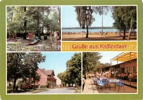 AK / Ansichtskarte Kallinchen Minigolfanlage Strandbad Teilansicht Eisdiele Olivia am Motzener See Kallinchen