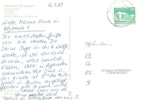 AK / Ansichtskarte Kallinchen Minigolfanlage Strandbad Teilansicht Eisdiele Olivia am Motzener See Kallinchen