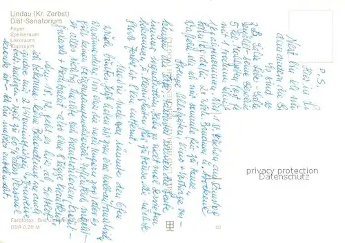 AK / Ansichtskarte Lindau_Zerbst Diaet Sanatorium Foyer Speiseraum Leseraum Klubraum Lindau_Zerbst