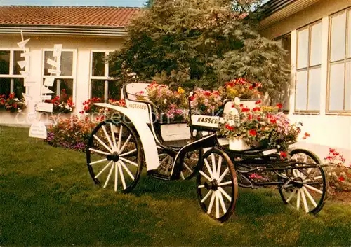 AK / Ansichtskarte Lohfelden Autobahn Rasthaus Kassel Pferdekutsche Lohfelden