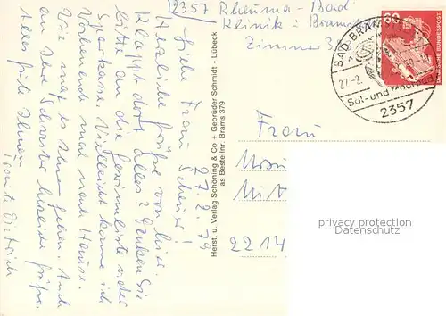 AK / Ansichtskarte Bad_Bramstedt Rheumaklinik Kuranwendungen Bad_Bramstedt