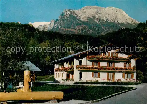 AK / Ansichtskarte Koenigssee Pension Brandtnerhof Holzbrunnen Berchtesgadener Alpen Koenigssee