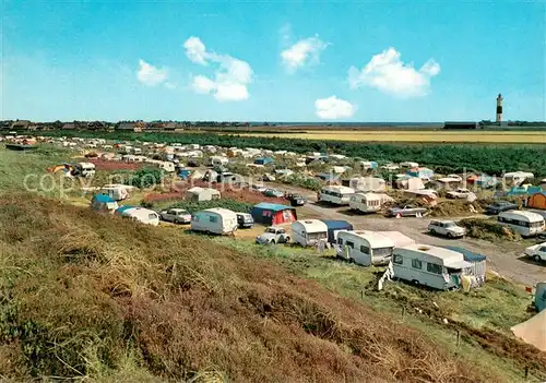 AK / Ansichtskarte Kampen_Sylt Campingplatz Leuchtturm Nordseeinsel Kampen Sylt