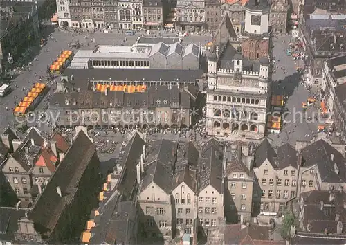 AK / Ansichtskarte Poznan_Posen Stare Miasto z lotu ptaka Altstadt Fliegeraufnahme Poznan Posen