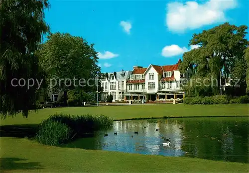 AK / Ansichtskarte Bloemendaal Hotel Cafe Restaurant Lepenhove Teich Bloemendaal