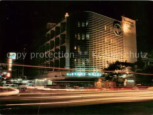 AK / Ansichtskarte Bangkok Victory Hotel at night Bangkok