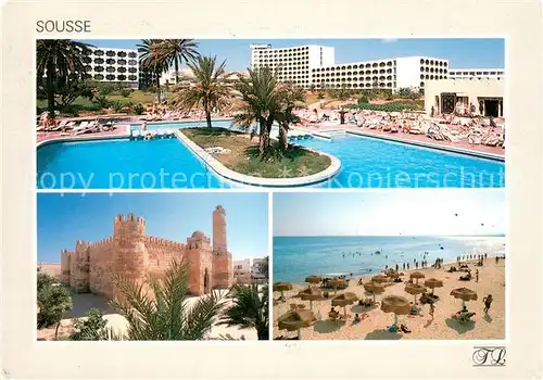 AK / Ansichtskarte Sousse Hotel Tour Khalef Swimming Pool Strand Sousse