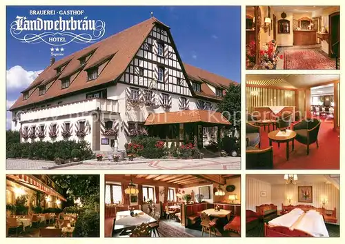 AK / Ansichtskarte Reichelshofen Hotel Restaurant Brauerei Landwehrbraeu Fremdenzimmer Reichelshofen