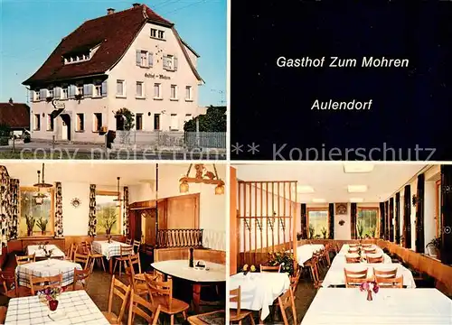 AK / Ansichtskarte Aulendorf Gasthof Zum Mohren Gastraeume Aulendorf