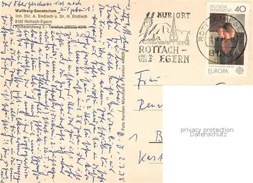 AK / Ansichtskarte Rottach Egern Wallberg Sanatorium Rottach Egern