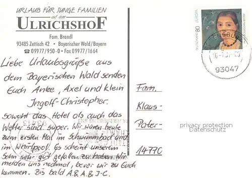 AK / Ansichtskarte Zettisch Urlaub auf dem Ulrichshof Pferdekutsche Hallenbad Pferde Kinderspielplatz Ponyreiten Zettisch