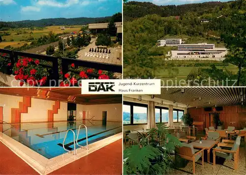 AK / Ansichtskarte Unterleinleiter DAK Jugend Kurzentrum Haus Franken Hallenbad Gastraum Panorama Unterleinleiter