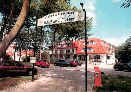 AK / Ansichtskarte Graal Mueritz_Ostseebad Pension Restaurant Haus am Meer Graal Mueritz_Ostseebad