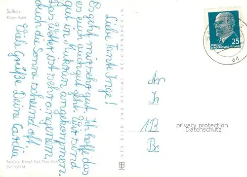 AK / Ansichtskarte Sassnitz_Ostseebad_Ruegen Ruegen Hotel Sassnitz_Ostseebad_Ruegen