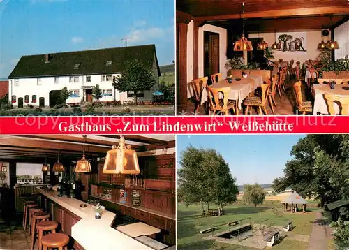 AK / Ansichtskarte Oberweser_Hessen Gasthaus Zum Lindenwirt Gaststube Bar Wassertretanlage Oberweser Hessen