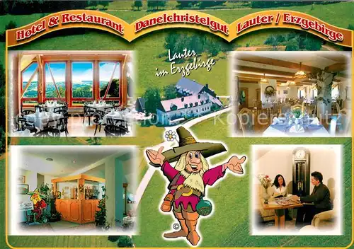 AK / Ansichtskarte Lauter_Schwarzenberg_Erzgebirge Hotel Restaurant Danelchristelgut Gastraeume Rezeption Lauter_Schwarzenberg