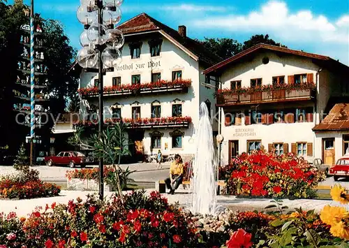 AK / Ansichtskarte Bergen_Chiemgau Hotel Gasthof Post Bergen Chiemgau