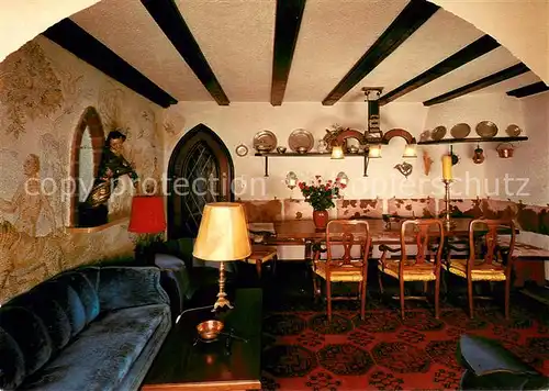 AK / Ansichtskarte Bayrischzell Hotel Die Meindelei Gastraum Bayrischzell