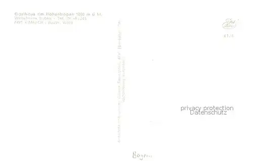 AK / Ansichtskarte Rimbach_Bayrischer_Wald Gasthaus am Hohenbogen Rimbach_Bayrischer_Wald