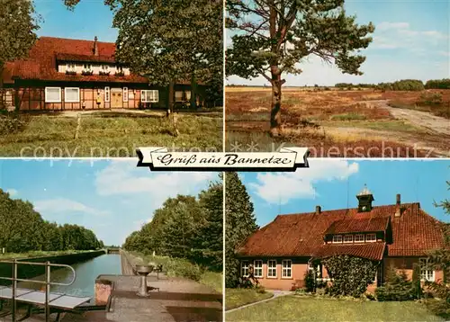 AK / Ansichtskarte Bannetze Lammers Gast und Pensionshaus Panorama Kanal Bannetze
