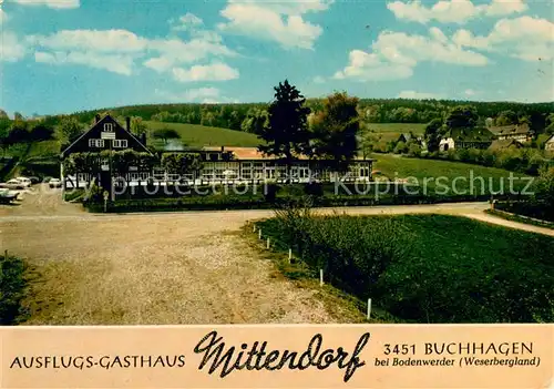 AK / Ansichtskarte Buchhagen Gasthaus Mittendorf Panorama Buchhagen