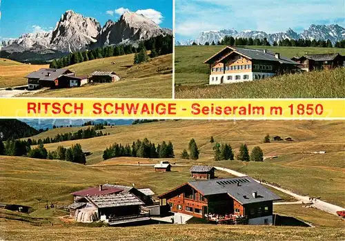 AK / Ansichtskarte Seiseralm_Chiemgau Ritsch Schwaige Panorama Seiseralm Chiemgau
