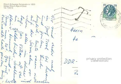 AK / Ansichtskarte Seiseralm_Chiemgau Ritsch Schwaige Panorama Seiseralm Chiemgau