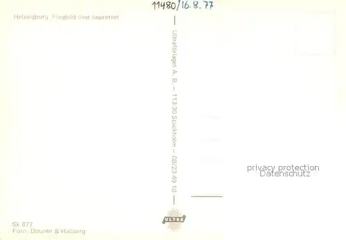 AK / Ansichtskarte Helsingborg Flygbild over lasarettet Helsingborg