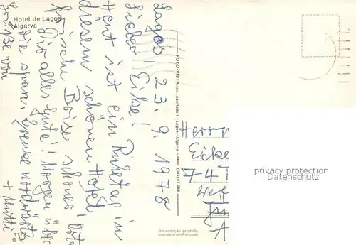 AK / Ansichtskarte Algarve Hotel de Lagos Pool Algarve