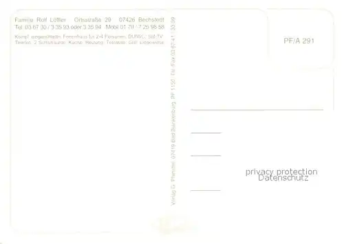 AK / Ansichtskarte Bechstedt Ferienhaus Loeffler Gaststube Panorama Bechstedt