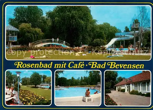 AK / Ansichtskarte Bad_Bevensen Rosenbad mit Cafe Wasserrutsche Pool Park Bad_Bevensen