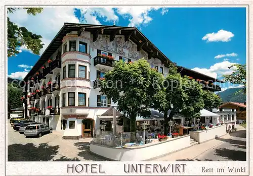 AK / Ansichtskarte Reit_Winkl Hotel Unterwirt Terrasse Reit_Winkl
