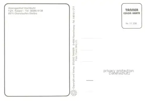 AK / Ansichtskarte Steibis Alpengasthof Hochbuehl Gastraum Schlafraum Steibis