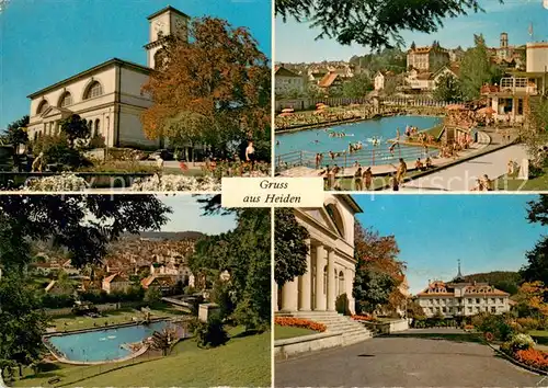 AK / Ansichtskarte Heiden_AR Teilansichten Klimaort am Bodensee Freibad Heiden_AR